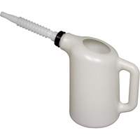 Oil Dispenser with White Spout, Plastic, 6 qt Capacity Distribution Jean Lapalme