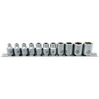 Flat-Cut E-"Star" Socket Set, 11 Pieces, 3/8" Drive Size Distribution Jean Lapalme