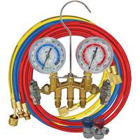 R134A 2-Way Brass Manifold Gauge Set Distribution Jean Lapalme