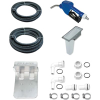 Pompe de transfert de fluide d'&eacute;chappement diesel (DEF) 115 V CA avec support pour cuve GRV et pistolet Distribution Jean Lapalme