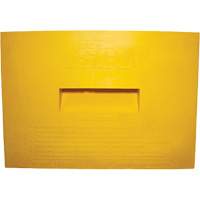Wheel Chock, Polyurethane, Yellow, 15-1/4" W x 12-1/8" D x 10-3/4" H Distribution Jean Lapalme