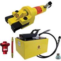 Ensemble de brise-talon pour pneus g&eacute;ants avec pompe hydraulique de 2 gallon Distribution Jean Lapalme