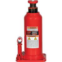Cric hydraulique bouteille professionnel avec orifice pour manom&egrave;tre, 22 tonne(s), 20-49/250" Hauteur &eacute;lev&eacute;e Distribution Jean Lapalme