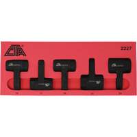 Exhaust Gas Sensor Socket Set, 5 Pieces, 1/2" Drive Size Distribution Jean Lapalme