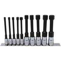 Metric Hex Socket Bit Set with Reduced Shank, 10 Pieces, 1/4"/3/8" Drive Size Distribution Jean Lapalme