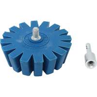 Conical Gear Eraser Wheel with Quick-Connect Arbor Adapter Distribution Jean Lapalme