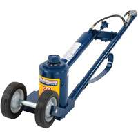 Air-Actuated Truck Jack, 20 Ton(s) Capacity, 9-1/2" Lowered, 17-1/2" Raised, Air Hydraulic Distribution Jean Lapalme