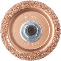Tungsten Carbide Buffing & Abrasion Wheel with Hex Adapter for Low-Speed Tire Buffer, 2-3/5" Diameter, 4.5" L, 4" W, 1.1" H Distribution Jean Lapalme