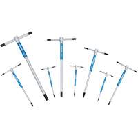 Sliding T-Handle Hex Key Set with Free-Spinning Grip Sleeves, 8 Pcs., Metric Distribution Jean Lapalme