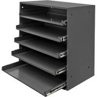 Compartment Box Cabinet, Steel, 5 Slots, 20-1/2" W x 12-1/2" D x 21" H, Grey Distribution Jean Lapalme
