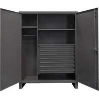 Vestiaire tr&egrave;s robuste, Acier, 48" la x 24" p x 78" h, Gris Distribution Jean Lapalme