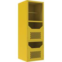 Spill Control Cabinet, 1 Shelves, 72" H x 24" W x 24" D, Steel, Yellow Distribution Jean Lapalme