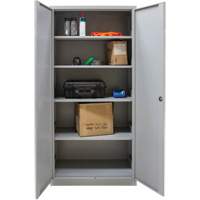 Hi-Boy Storage Cabinet, Steel, 4 Shelves, 72" H x 36" W x 18" D, Grey Distribution Jean Lapalme