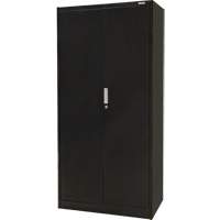 Armoire de rangement Hi-Boy, Acier, 4 Tablettes, 72" h x 36" la x 18" P, Noir Distribution Jean Lapalme