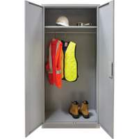 Armoire garde-robe, Acier, 36" la x 18" p x 72" h, Gris Distribution Jean Lapalme