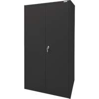 Storage Cabinet, Steel, 4 Shelves, 78" H x 36" W x 24" D, Black Distribution Jean Lapalme