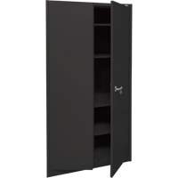 Storage Cabinet, Steel, 4 Shelves, 78" H x 36" W x 24" D, Black Distribution Jean Lapalme
