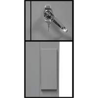 Armoire de rangement &agrave; hauteur de comptoir, Acier, 2 Tablettes, 42" h x 48" la x 24" P, Gris Distribution Jean Lapalme