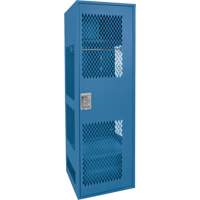 Casier pour &eacute;quipement avec porte, Acier, 24" la x 18" p x 72" h, Bleu fonc&eacute; Distribution Jean Lapalme
