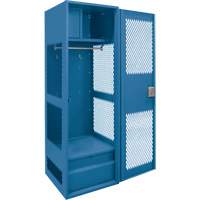 Casier pour &eacute;quipement avec porte, Acier, 24" la x 18" p x 72" h, Bleu fonc&eacute; Distribution Jean Lapalme