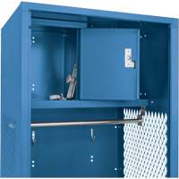 Casier pour &eacute;quipement, Acier, 24" la x 18" p x 72" h, Bleu fonc&eacute; Distribution Jean Lapalme