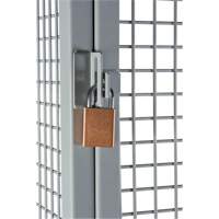 Bulk Storage Locker, 36" x 36" x 90", Steel, Grey, Knocked Down, Perforated Distribution Jean Lapalme