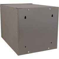 Casier cubique empilable, 12" x 18" x 12", Acier, Gris, D&eacute;mont&eacute; Distribution Jean Lapalme