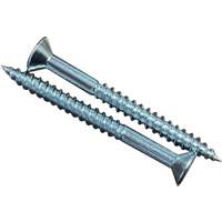 Flat SOC Wood Screws, #10 x 2" L, Zinc Plated Distribution Jean Lapalme