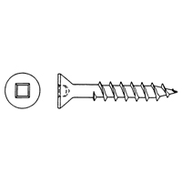 Flat Head Wood Screws , #6 x 3/8" L, Zinc Plated Distribution Jean Lapalme