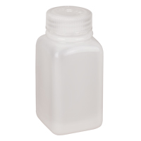 Easy-Grip Space-Saver Bottles, Square, 6 oz., Plastic Distribution Jean Lapalme