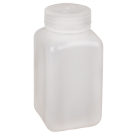 Easy-Grip Space-Saver Bottles, Square, 16 oz., Plastic Distribution Jean Lapalme