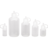 Bouteilles rondes &agrave; ouverture &eacute;troite, Ronde, 1/2 oz, Plastique Distribution Jean Lapalme