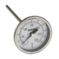 Thermom&egrave;tres bilames, Contact, Analogique, 50-550°F (0-260°C) Distribution Jean Lapalme