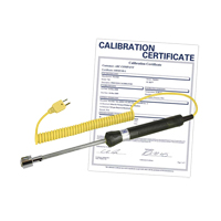 Surface Thermocouple Probe with Calibration Certificate, 500 °C (932°F) Max. Temp. Distribution Jean Lapalme