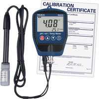 pH/mV-m&egrave;tre avec temp&eacute;rature, comprend un certificat de calibration Distribution Jean Lapalme