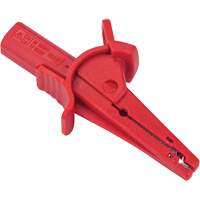 Pince crocodile rouge pour le v&eacute;rificateur disolement haute tension R5002 Distribution Jean Lapalme