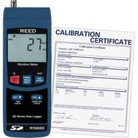 Data Logging Vibration Meter with Calibration Certificate, 10% - 85% RH, 32°- 122° F ( 0° - 50° C ) Distribution Jean Lapalme