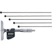 Digital Depth Micrometer with Interchangeable Rod, 0" - 12" (0 mm - 304.8 mm) Range, 0.00005" (0.001 mm) Resolution Distribution Jean Lapalme