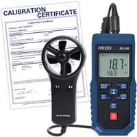 Thermo-an&eacute;mom&egrave;tre &agrave; aube R4100 avec volume d'air et certificat d'&eacute;talonnage, Enregistrement des donn&eacute;es, Gamme de v&eacute;locit&eacute; d'air de 0,4 - 30 m/sec Distribution Jean Lapalme