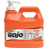 Natural Orange Hand Cleaner, Pumice, 1.89 L, Pump Bottle, Citrus/Orange Distribution Jean Lapalme