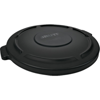 Brute&reg; 44-Gallon Lids, Flat Lid, Plastic/Polyethylene, Fits Container Size: 24" Dia. Distribution Jean Lapalme