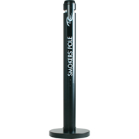 Smokers' Pole Cigarette Receptacle, Free-Standing, Aluminum, 41" Height Distribution Jean Lapalme
