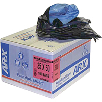 Sacs Premium, 2T-Fort, 26" la x 36" lo, Noir, Capacit&eacute; 64,35 L (17 gal.) Distribution Jean Lapalme