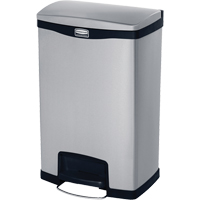 Slim Jim&reg; Waste Container, Stainless Steel, 13 US gal. Capacity Distribution Jean Lapalme