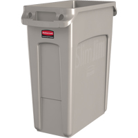 Slim Jim&reg; Vented Containers, Deskside, Polyethylene, 16 US gal. Distribution Jean Lapalme
