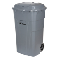 Bac d'ordures roulant, Poly&eacute;thyl&egrave;ne, 65 gal. US Distribution Jean Lapalme