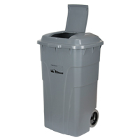 Bac d'ordures roulant, Poly&eacute;thyl&egrave;ne, 65 gal. US Distribution Jean Lapalme