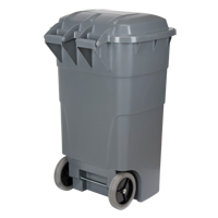 Bac d'ordures roulant, Poly&eacute;thyl&egrave;ne, 65 gal. US Distribution Jean Lapalme