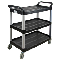 Utility Cart, 3 Tiers, 19-3/4" x 37-1/2" x 40-1/4", 250 lbs. Capacity Distribution Jean Lapalme