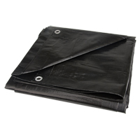Tarp, Light Industrial Duty, Black, 6' x 8' x 8 mils Distribution Jean Lapalme